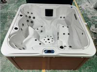 Vente flash : Spa extérieur en acrylique avec désinfectant à l'ozone et chauffage électrique 3KW, fabriqué en Chine