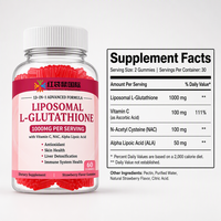 Gummies Liposomales L-Glutathion 1000mg Vitamine C NAC Acide Alpha-Lipoïque 60 Gummies Supplément OEM Personnalisé Marque Privée