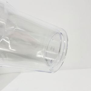Custom LogoBulk 30 oz Acrylic Snow Globe Mug 40oz Transparent Pre-Drilled Hole Glitter <b>Snowglobe</b> Plastic Tumblers with Handle - Product Image 4