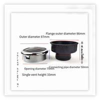 Aérateur rotatif universel pour bus et camping-car / Sortie d'air à persiennes circulaires / Aérateur de climatisation pour tableau de bord