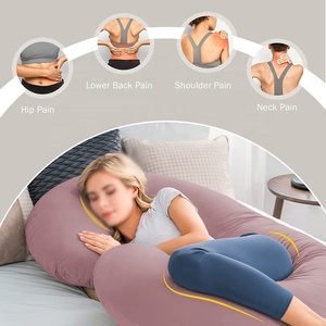 Bantal penyangga kehamilan tipe C, sarung dapat dicuci Hypoallergenic sandaran nyeri pinggul selama kehamilan - Product Image 3