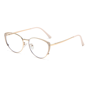 2025 Nova Moda Fotocromático Anti-azul Luz Óculos Personalizados Grande Quadro Senhoras High Sense Cat Eye Óculos - Product Image 4