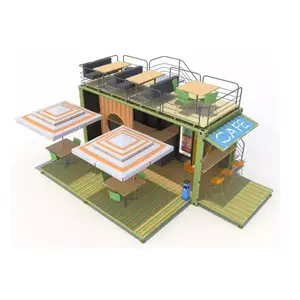Module de conception de modèles maisons préfabriquées maison préfabriquée en bois pour café