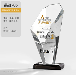 Trofeo de Cristal Acrílico Nuevo 2026 |   Placa de Premio Personalizada para el Personal Destacado con Diseño de Certificado Honorífico - Product Image 4