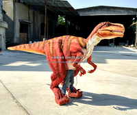 Costume de mascotte de costume de dinosaure animatronique de marche Traje De Dinosaurio