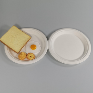 Ensemble de vaisselle jetable écologique en bagasse de canne à sucre, assiettes et bols biodégradables et compostables pour mariages et fêtes - Product Image 3