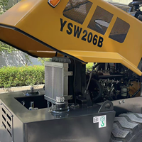 Rouleau compresseur vibrant diesel YSW206A de 6 tonnes avec moteur Changchai de 36 kW et auvent standard