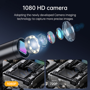 Tubulação de esgoto profissional portátil inspecionar ferramentas da câmera 8LED luzes Full HD <span class=keywords><strong>4</strong></span>.3 polegadas 8.5mm endoscópio industrial AV endoscópio rígido - Product Image 3