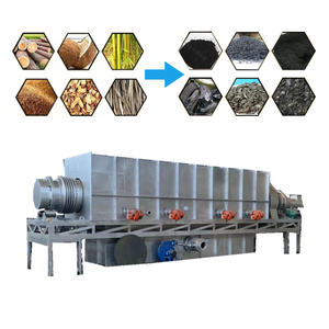 Four de carbonisation de charbon de bois de paille de bois continu sans fumée Four de carbonisation continu commercial 0.5 t/H - Product Image 3