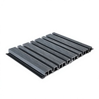 Largeur du grand panneau mural co-extrudé et décoration murale à rainure extérieure étroite 245mm