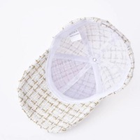 Gorra de Béisbol Casual con Diseño de Cuadros Tweed Británicos, Estilo Vintage, Estructura Suave y Ajustable para Primavera, Otoño e Invierno