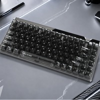 Clavier mécanique gaming en alliage d'aluminium MTC75 [Clavier personnalisé 75 touches] avec bouton rotatif et touches PC pour intégration verticale/Creator