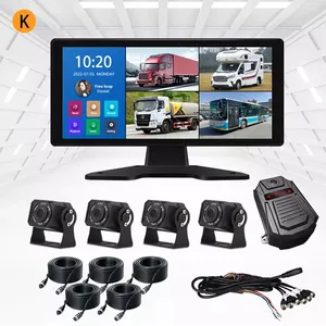 Kamera Perekam Video layar sentuh mendukung input campuran AHD CVBS HD1080P kamera dasbor mobil