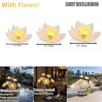 Fleur artificielle géante lumineuse qui s'ouvre et se ferme pour la décoration intérieure, les vitrines de magasin et les anniversaires
