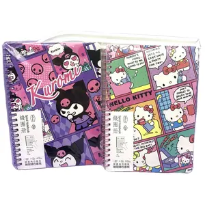 RuunJoy Kawaii cahier cannelle dessin animé fille Portable bobine A5 cahier fournitures scolaires cadeaux pour amis