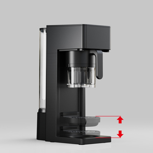 Machine à café automatique intelligente avec moulin à café intégré, boîtier en aluminium, usage domestique, capacité jusqu'à 4 tasses - Product Image 1