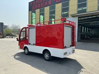Nouveaux camions de pompiers électriques 4x2 mini à quatre roues avec réservoir d'eau de 800L pour parcs, communautés et campus