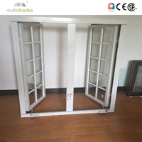 Ventanas de Aluminio con Aislamiento Térmico, Estilo Americano NFRC, Diseño Francés, Ventanas Abatibles, Ventanas de Vidrio Personalizadas al por Mayor