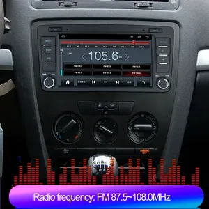 Autoradio 8 pouces avec Carplay et Android Auto <span class=keywords><strong>pour</strong></span> Skoda Octavia 2 A5 2004-2013, Navigation GPS, WiFi, Radio FM, Stéréo - Product Image 3