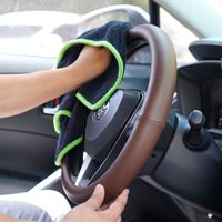Double-sided Braid Water Collection Towel Car Lint-free Car Wash Strong Absorbent Towel Drive Cloth Car Wash Towel