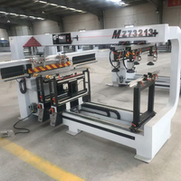 Machine à percer le bois à trois rangées pour perçage horizontal et vertical, commande PLC, perçage et multi-perçage du bois