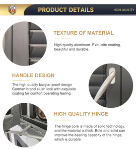 Bên ngoài nhôm louver cửa sổ khuôn cửa sổ Hợp kim nhôm Con lăn màn trập cửa sổ ngang cửa chớp trồng cửa chớp - Product Image 2