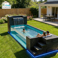 Großer Acryl-Jacuzzi für Familien, Fiberglas-Aufstellpool, Gebrauchte Fiberglas-Schwimmbecken zum Verkauf