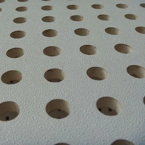 Artículos para el hogar de alta calidad de 12Mm de espesor práctico perforada acústica placa de yeso venta perforado placa de yeso de papel