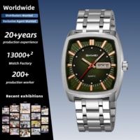 Montre-bracelet SKMEI 9354 pour homme, fonction jour et date, montre rétro pour hommes matures, pour les trajets quotidiens et les occasions professionnelles légères