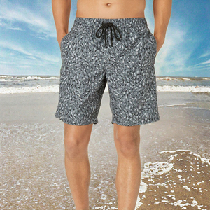 Pantalones Cortos Deportivos Casuales para Hombre, Verano, Moda, Logotipo Personalizado Bordado, Cierre con Cordón, Tejido de Punto, Cintura Media, 100% Poliéster - Product Image 3