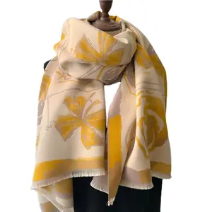 Wholesale Fashion Winter Pashmina Cashmere Scarf For Females Wraps Cashmere Shawl Scarves