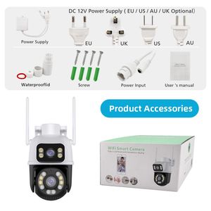 Cámara de Seguridad CCTV de 6MP/8MP con Doble Lente, WiFi, para Exteriores, con Tarjeta de Memoria, Sistema de Seguridad para el Hogar, PTZ, de <span class=keywords><strong>Icsee</strong></span>, una de las 10 Mejores Fábricas de Cámaras CCTV de China - Product Image 4