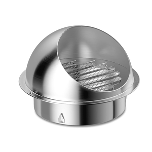 Grille <span class=keywords><strong>d</strong></span>'évacuation murale ronde en acier inoxydable de 8 pouces <span class=keywords><strong>pour</strong></span> hotte de sécheuse, <span class=keywords><strong>extracteur</strong></span> externe et systèmes de ventilation - Product Image 1