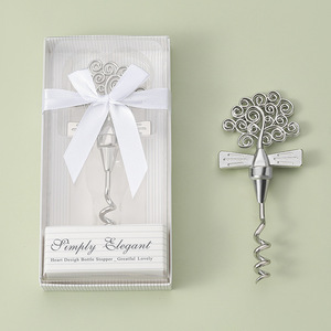 Bouchon de bouteille en forme d'étoile, élégant et simple, en alliage de zinc, tire-bouchon, cadeau de fête - Product Image 4