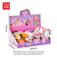 Nouveauté 2024 : Bracelet à claquer en peluche en coton PP, motif dinosaure mignon de dessin animé, 12 pièces/boîte, unisexe