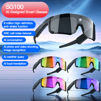 Lunettes Intelligentes SG100, Vidéo 1080P, Traduction, Étanchéité IPX-5, Batterie 260mAh, Contrôle Tactile, Contrôle par Application, Chargement Magnétique Sans Fil