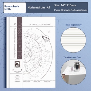Cuaderno de Escritura Creativa con Cubierta de Papel Retro Hecha a Mano, Diseño de Estrella Plana, Encuadernación Duradera, para Venta al Por Mayor - Product Image 3