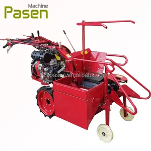 High efficiency low damage rate petrol diesel engine mini corn harvester