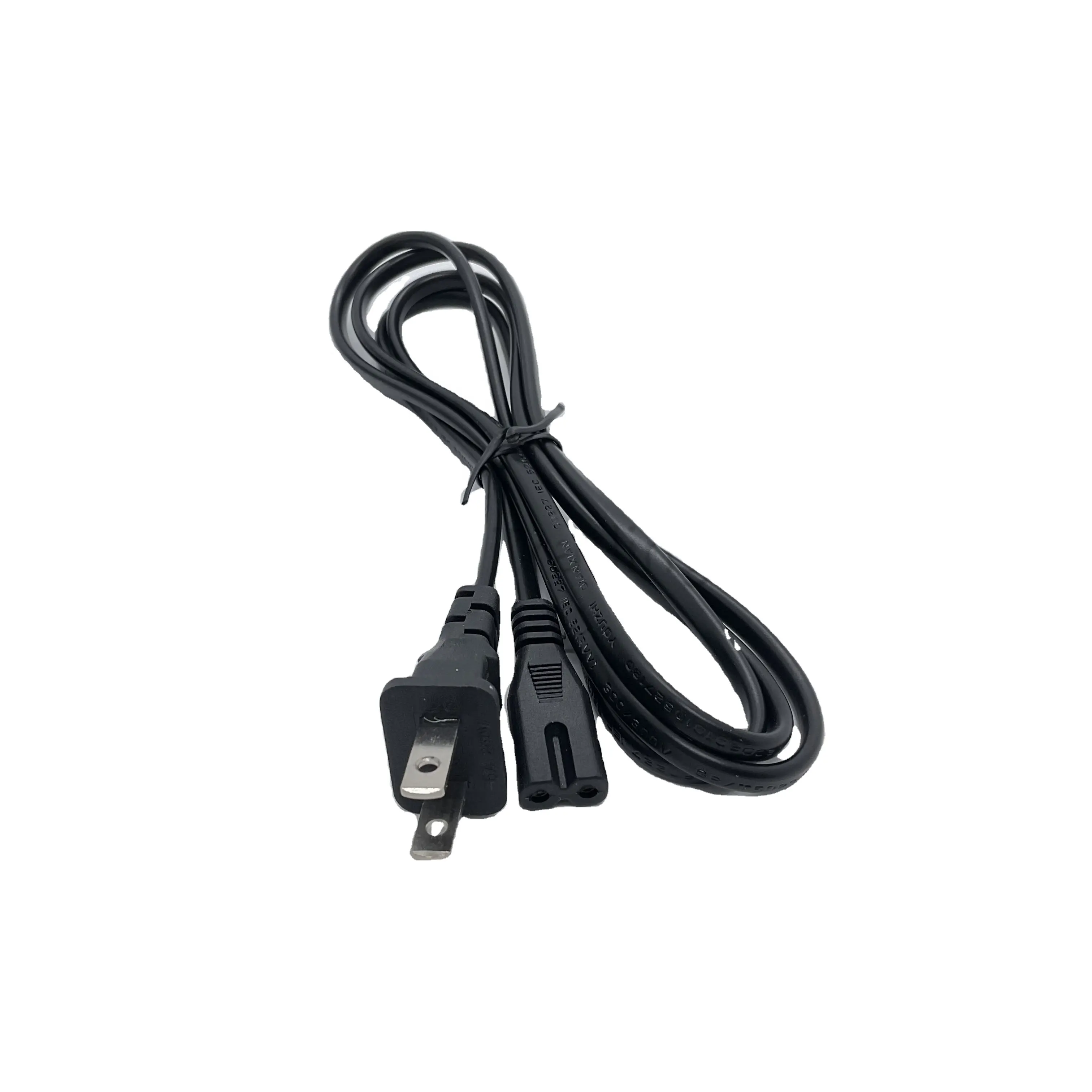 1.5m para PS4 Cabo de Alimentação para PS3 Cabo Adaptador de Alimentação para PS2 Cabo de Alimentação Figura 8 US Plug 2 prong wall plug in