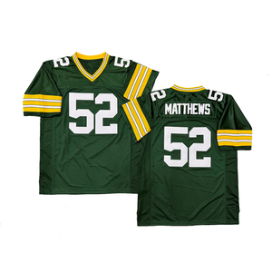 เสื้อรักบี้สไตล์วินเทจสำหรับผู้ชาย รุ่น Reggie White Jordy Nelson Sterling Sharpe Clay Matthews III ไซส์ S-3XL จัดส่งรวดเร็ว - Product Image 6