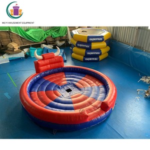 Tapis de bulle mécanique gonflable, rouge et bleu, avec Machine à air, jeux de saut Rodeo <span class=keywords><strong>Bull</strong></span> - Product Image 5