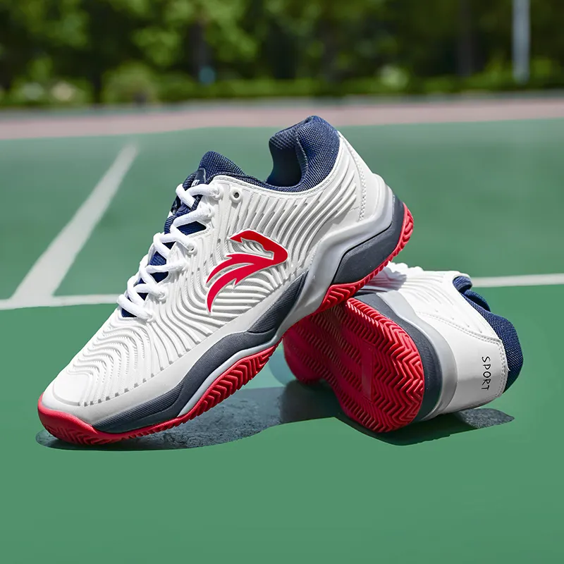 2024 새로운 디자인 진짜 탄소 섬유 접시 테니스 신발 브랜드 맞춤 메쉬 천 통기성 스포츠 신발 전문 배드민턴 신발