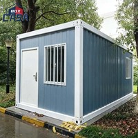 Maison conteneur modulaire en bois de 20 pieds prête à vivre – Maison mobile préfabriquée, bureau scolaire, design moderne