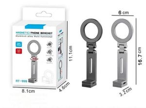 HOT Aluminum Alloy Airplane Luggage Portable Phone <b>Stand</b> Magnetic Foldable Travel Mobile Phone Holder - Product Image 6