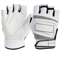 Gants de pickleball réglables de luxe pour adultes - Hommes et femmes, main droite et gauche, taille moyenne, blanc, accessoires de pickleball