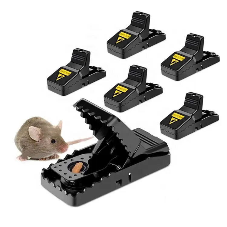 Assorted black rodent killer multi-catch mousetrap snap rat catchers box plastic mice mouse trap