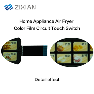 لوحة مفاتيح تعمل باللمس مخصصة اللون للأجهزة المنزلية، لوحة تحكم للأفران، مصنوعة من مواد PET/PC مقاومة للماء والخدوش - Product Image 4