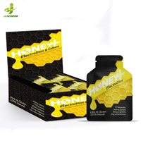 Petite pochette en mylar en feuille d'aluminium thermoscellée de 15ml personnalisée Sachet d'emballage liquide de gel d'énergie pour hommes Pack de miel avec bec verseur