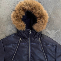 Veste matelassée en fausse fourrure avec fermeture éclair et logo personnalisé, veste bomber à capuche en fausse fourrure de qualité supérieure, chaude pour l'hiver
