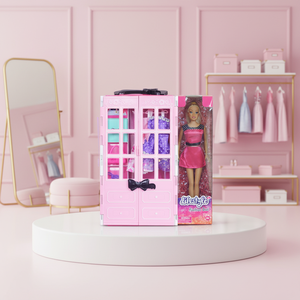 Lifestyle Fashion Doll with Pink Mini Wardrobe Case Dresses Shoes Accessories for Girls 8 to 13 Years - Product Image 1